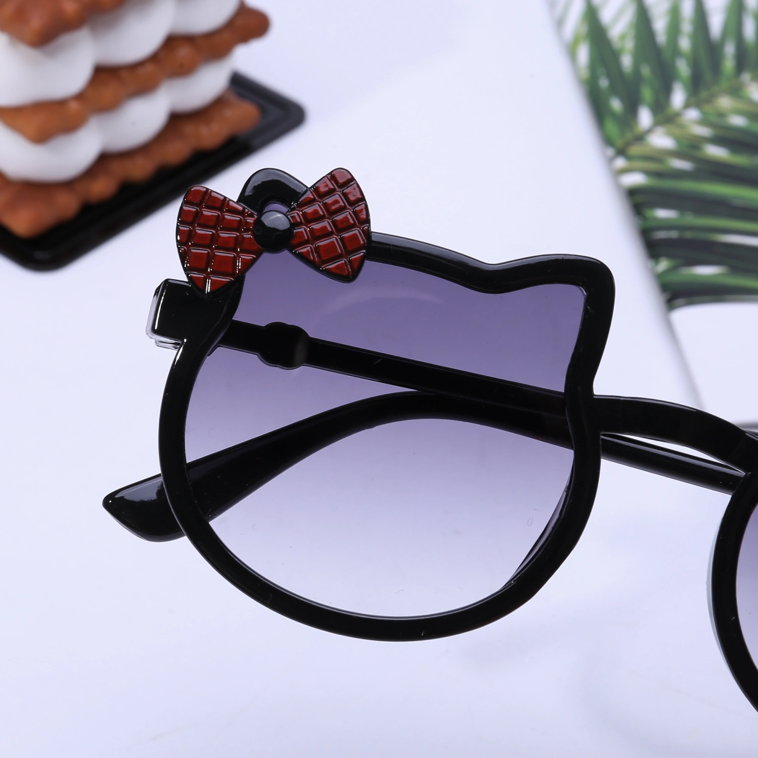 Kids Girls Boys Sunglasses Fashion Bowknot Cat Shaped Sunglasses