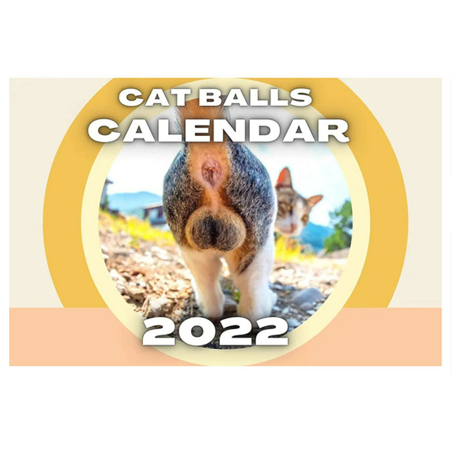 2022 Cats Pattern Calendar Wall Calendar for Home and Office, Monthly