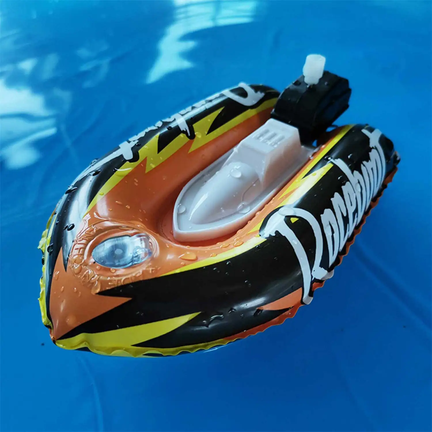 Speedboat Inflatable Toy, Bath Speed Boat Wind Up Water Machine
