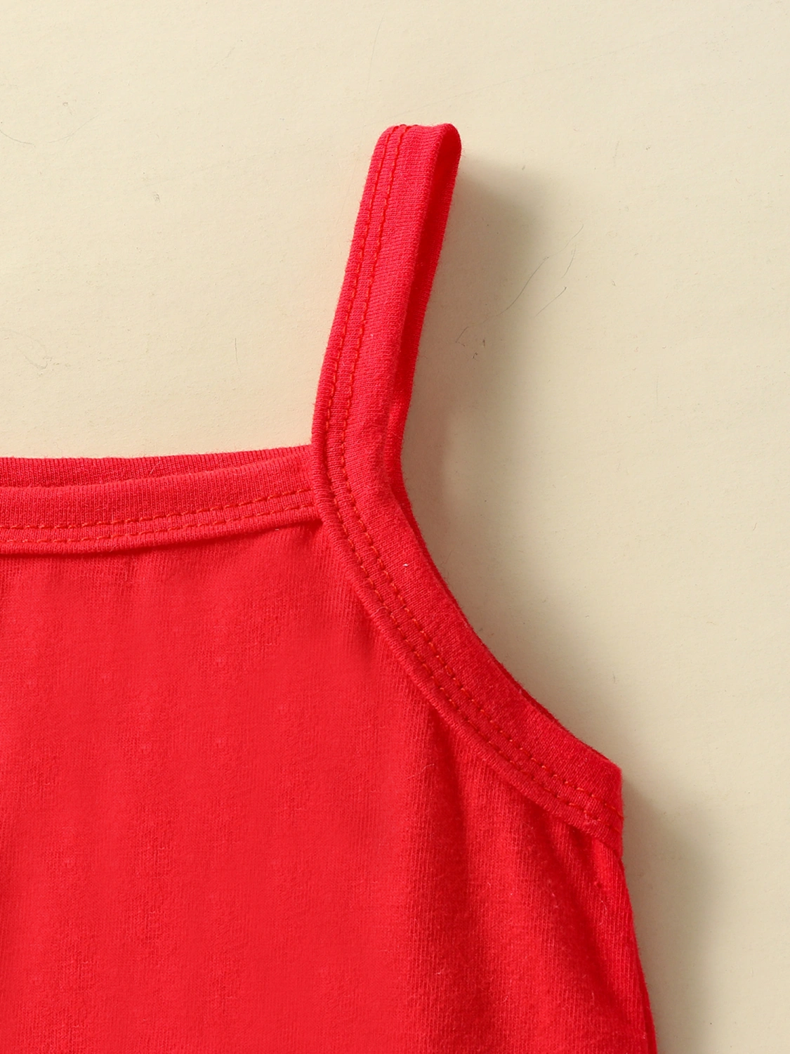 Independence Day Kids Girls Clothes Solid Color Camisoles Flare Pants