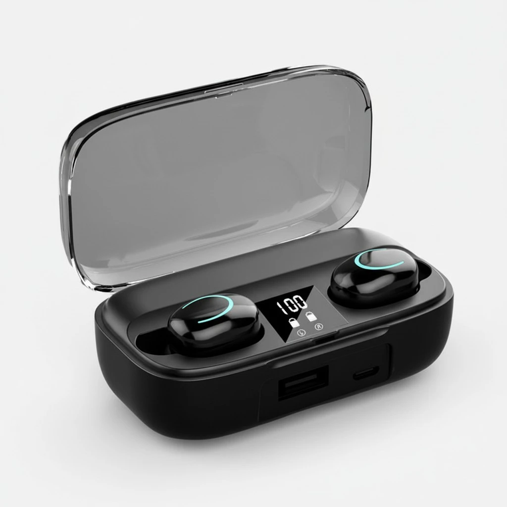 Wireless Bluetooth Earphone Mini In-ear Headset with Charging Box