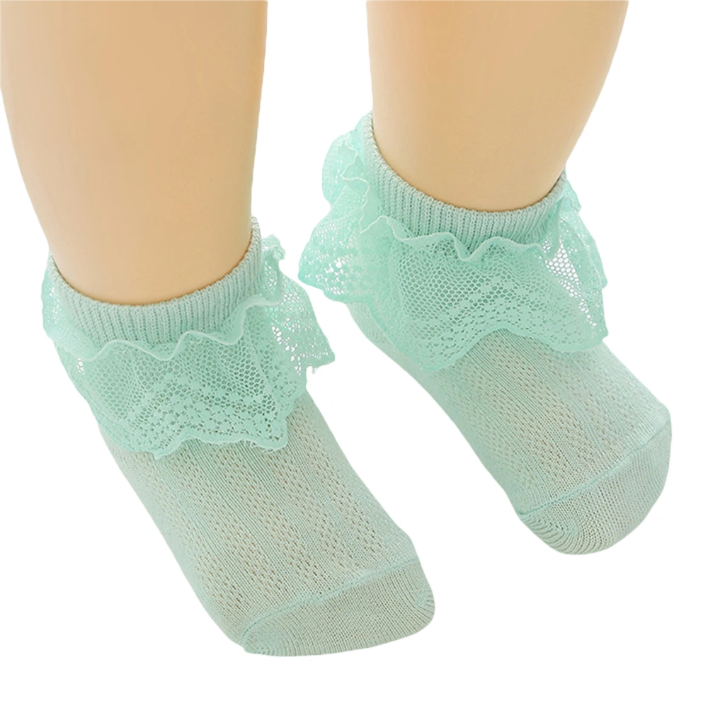 Baby Girls Lace Ruffle Socks Elastic Breathable Princess Walking Socks