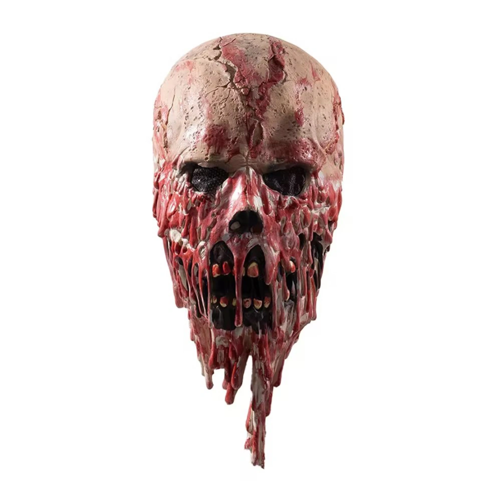 Bloody Skull Facewear Scary Halloween Facewear Scream Headwear