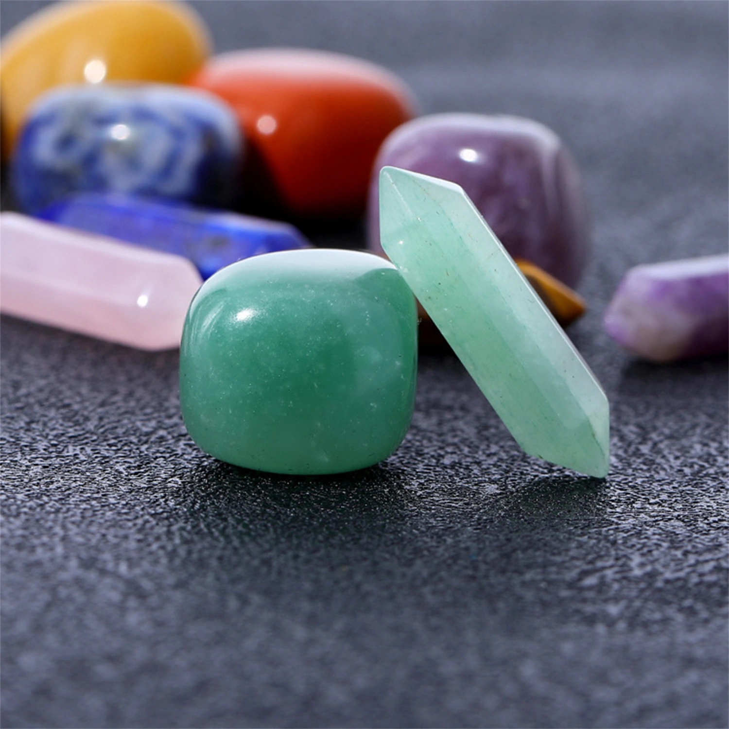 Healing Crystals Set, 14 Pcs Tumbled Stone Quartz Gemstone Kit