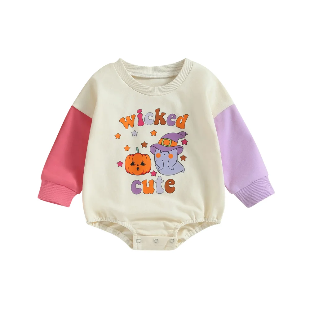 Baby Girls Boys Sweatshirts Rompers Halloween Clothes Fall Bodysuits