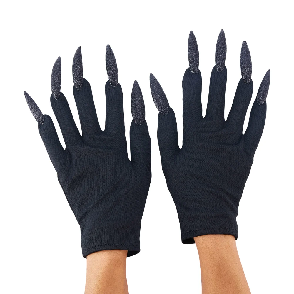 Halloween Creepy Gloves Long Nail Claw Gloves Horror Costume Props 