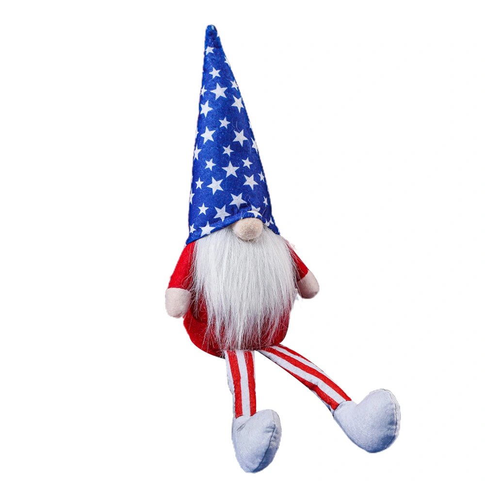 4th of July Gnome Decoration Scandinavian Nisse Dolls with Long Legs