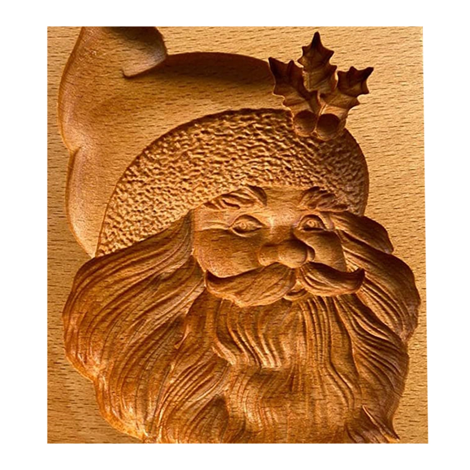 Cookie Mold, Household Santa Claus Wooded Food Mould DIY Baking Tools