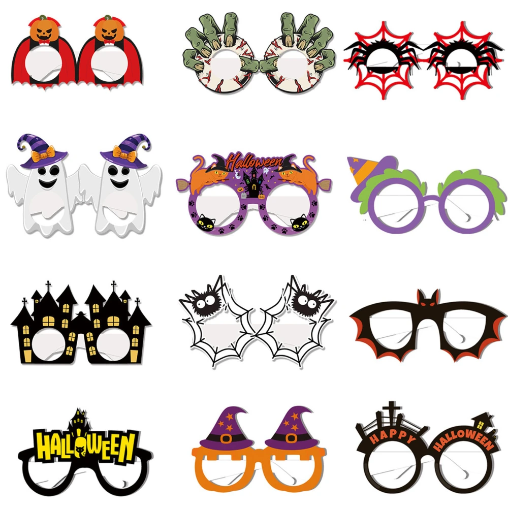 Halloween Sunglasses 12Pcs Spider Pumpkin Funny Glasses Party Favor