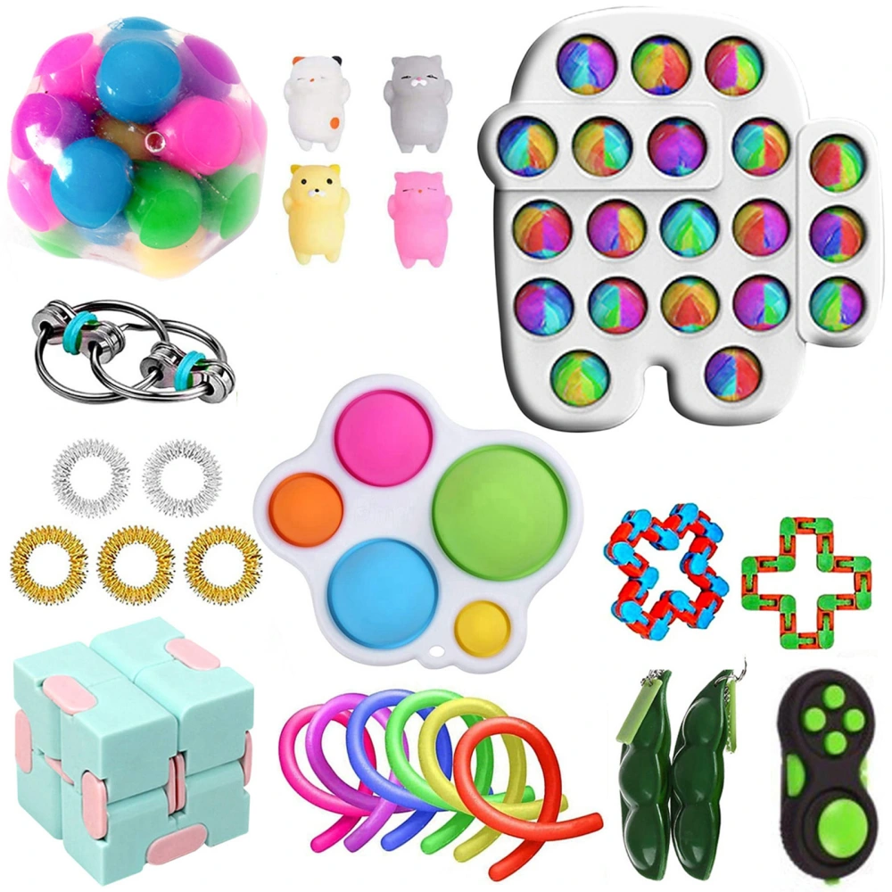 Sensory Fidget Toys Set, 24/25Pcs Stress Reliever Anti-Anxiety Toys