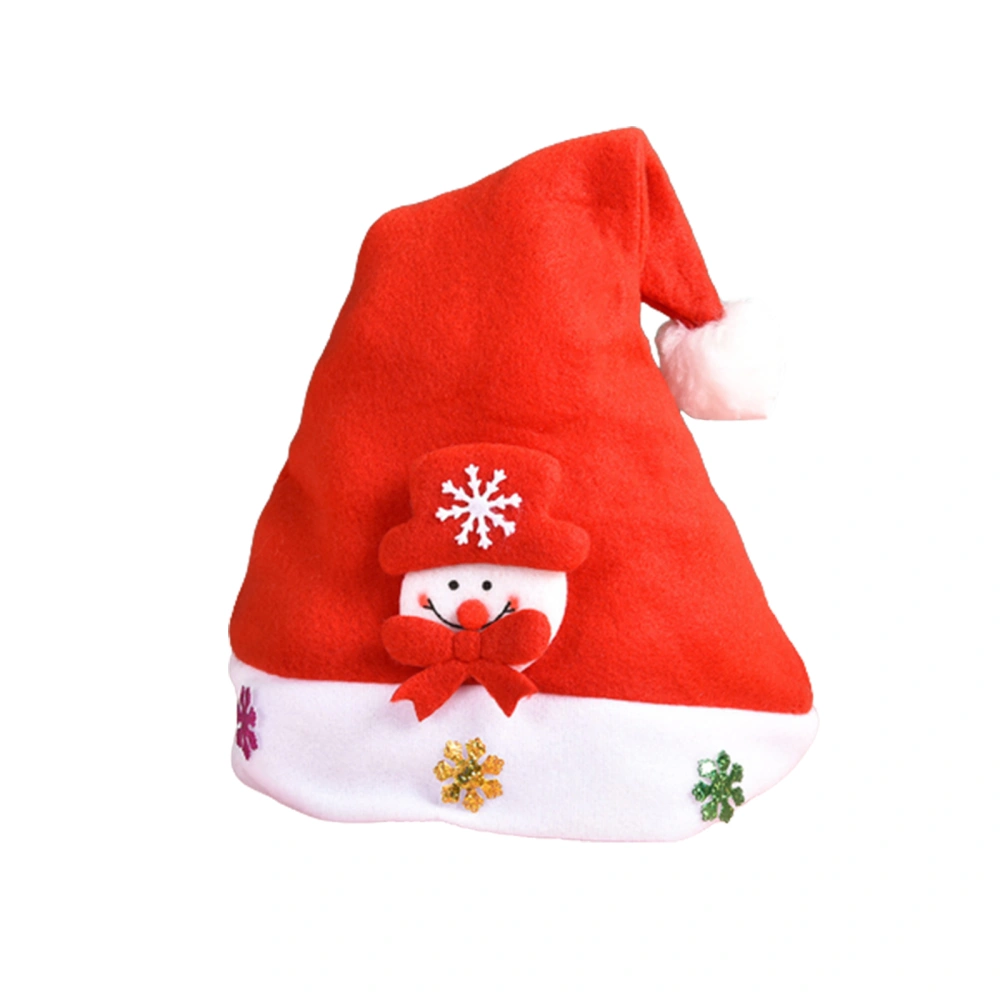 Classic Christmas Hat Kids Santa Claus Snowman Elk Shape Hat for Party