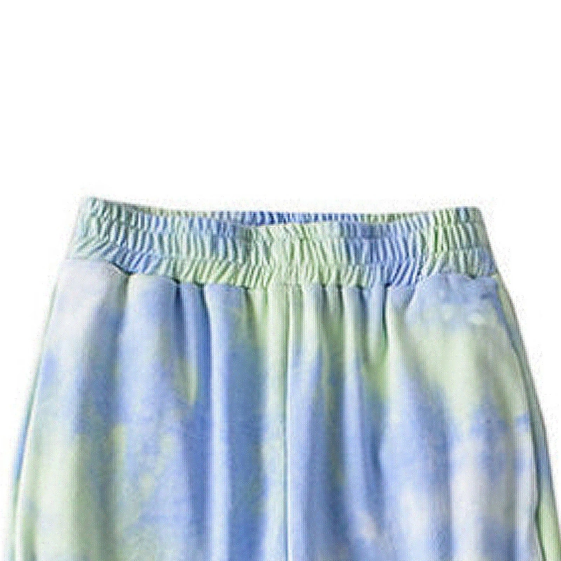Women Fashion Elastic Waist Tie-dye Pants Ladies Stylish Pants