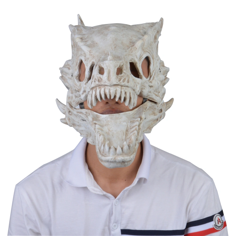 Halloween Mask, Dragon Bone Moving Mouth Simulation Decoration