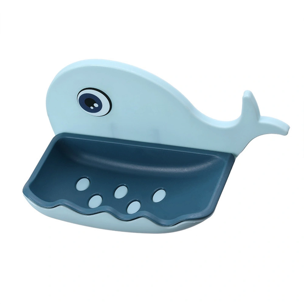 Bathroom Wall-Mounted Soap Dish, Washable Whale-Shaped Soap Holder