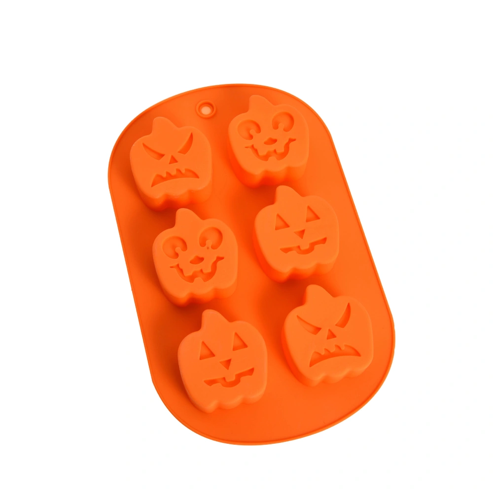 Cake Mold, Halloween Six Grids Pumpkin Shaped Food Mould Baking Tools