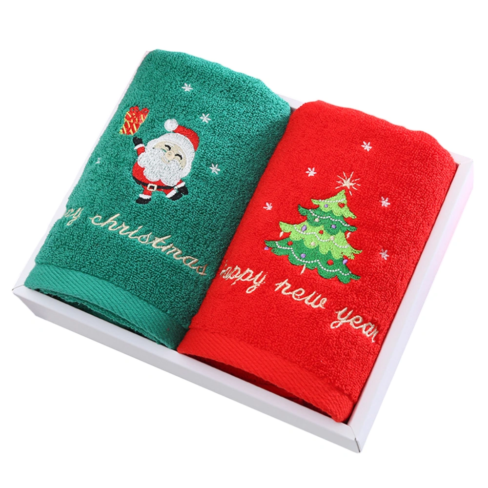 Christmas Hand Towels, Wash Basin Towels for Drying Gift Set