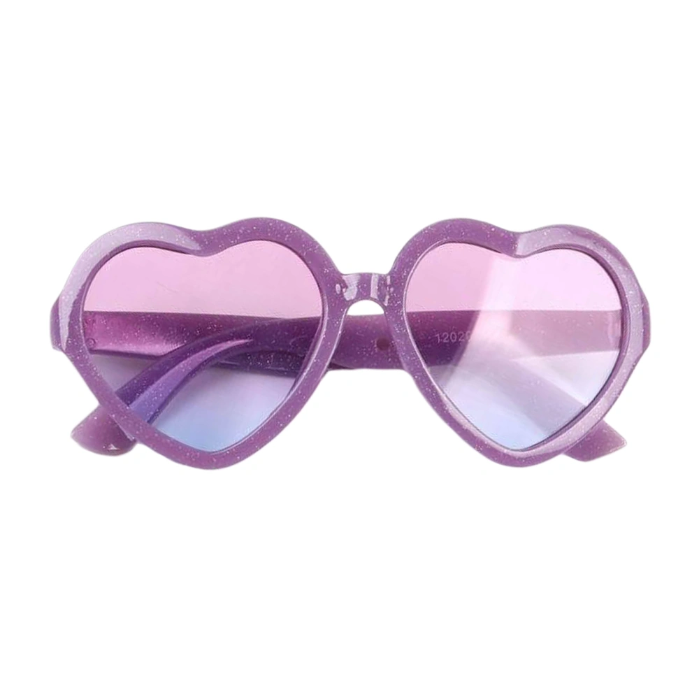 Kids Cute Sunglasses Gradient Color Heart Eye Protect Props 