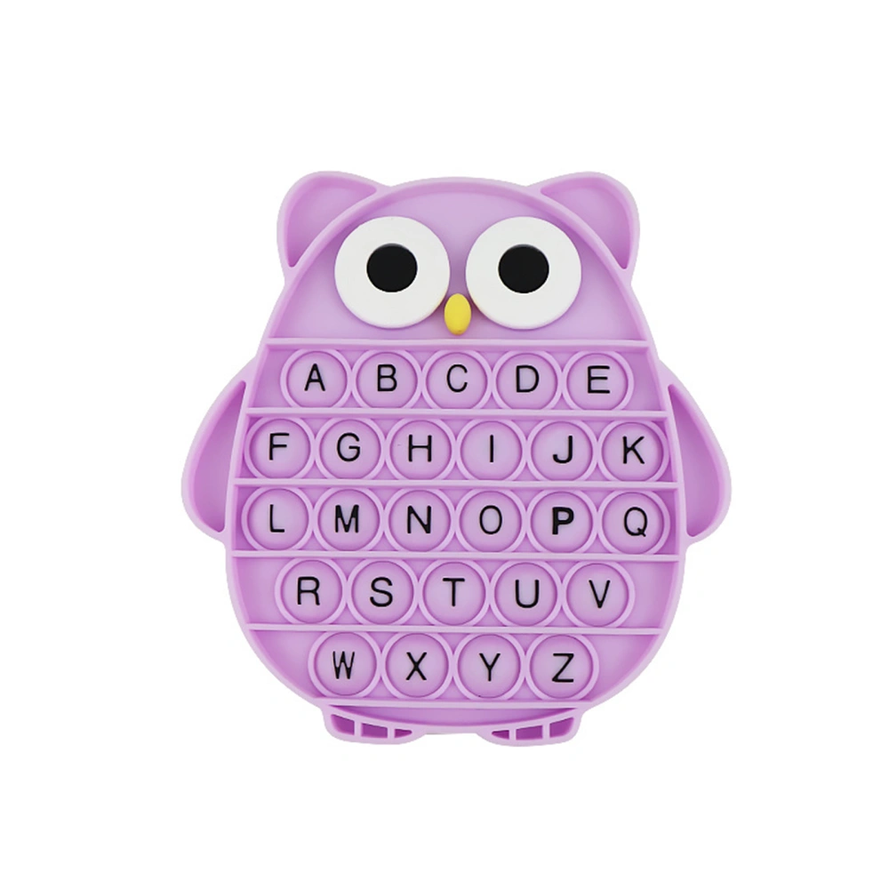 Press Type Rubber Decompression Toy, Cartoon Owl Shaped Board Game