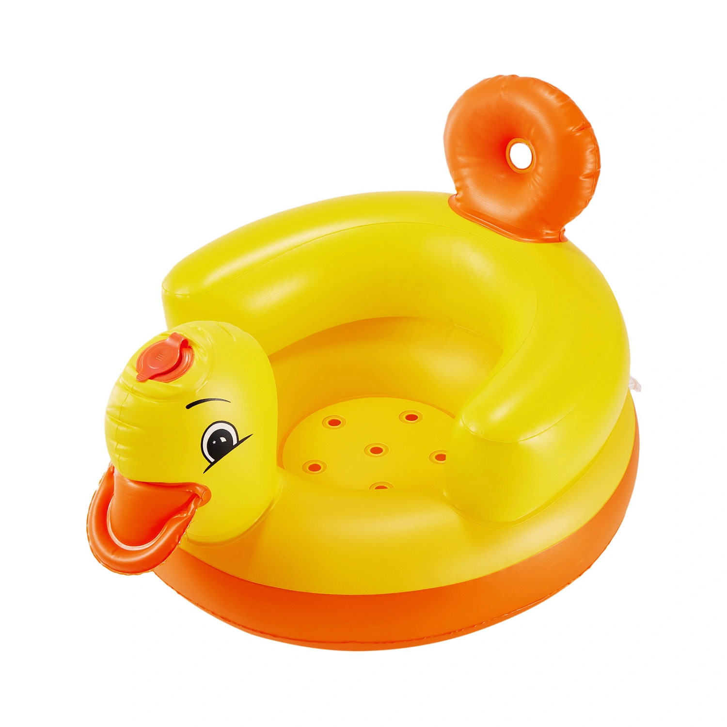 Portable Baby Inflatable Seat Cute Yellow Duck Foldable Sofa