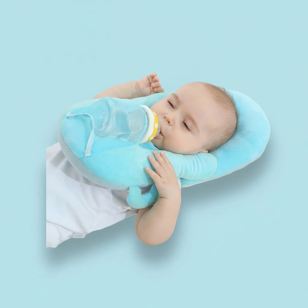 Baby Nursing Pillow Double Ears, U-shape Fixed Feeding Bottle