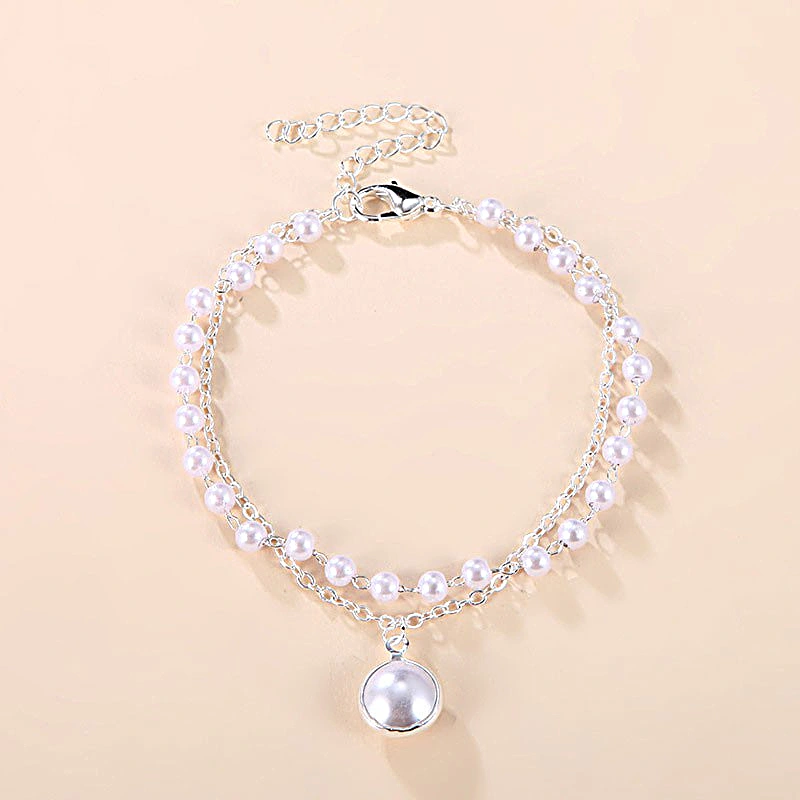 Pearl Necklace with Pendant, Neck Accessories with Adjustable Chain