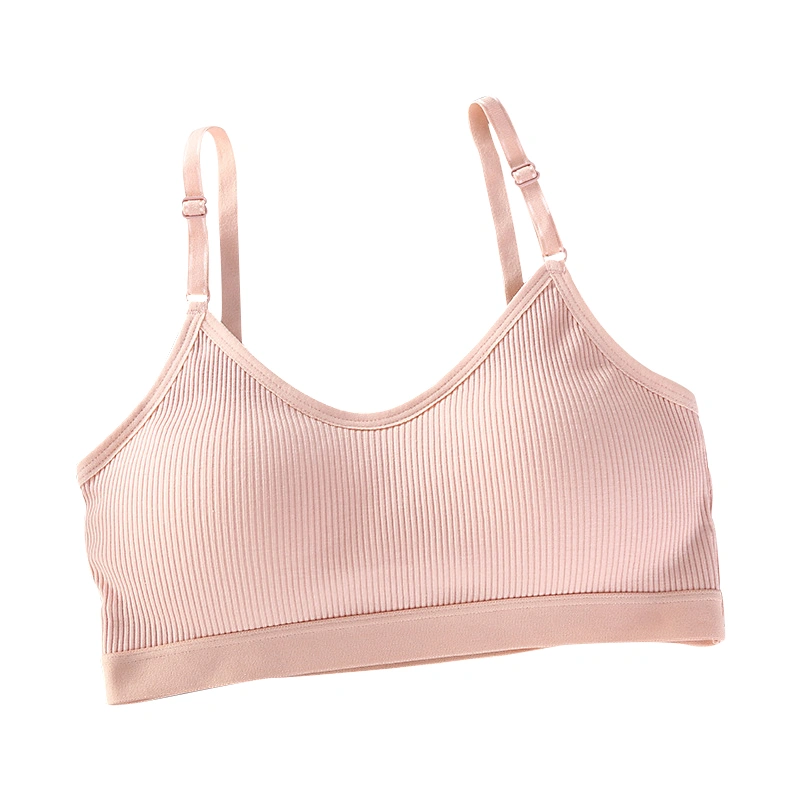 Women Sports Gathered Bra Spaghetti Strap Solid Color Yoga Crop Tops