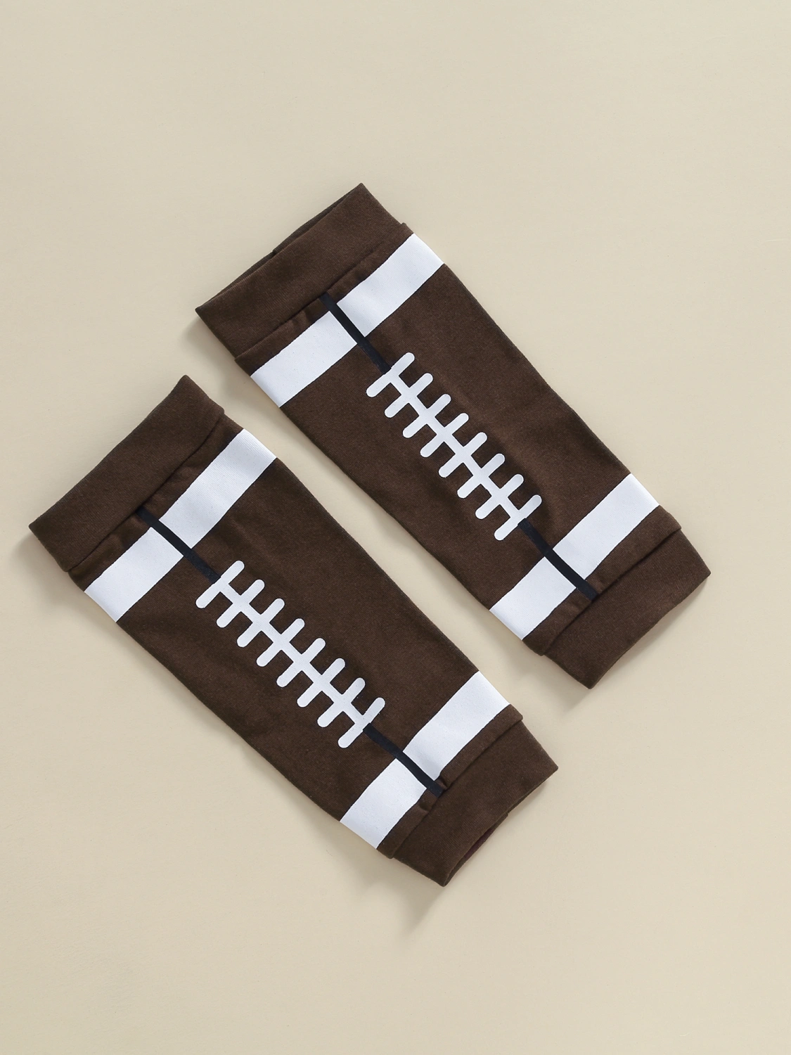 Baby 2Pcs Summer Outfits, Football Print Romper with Leg Warmers