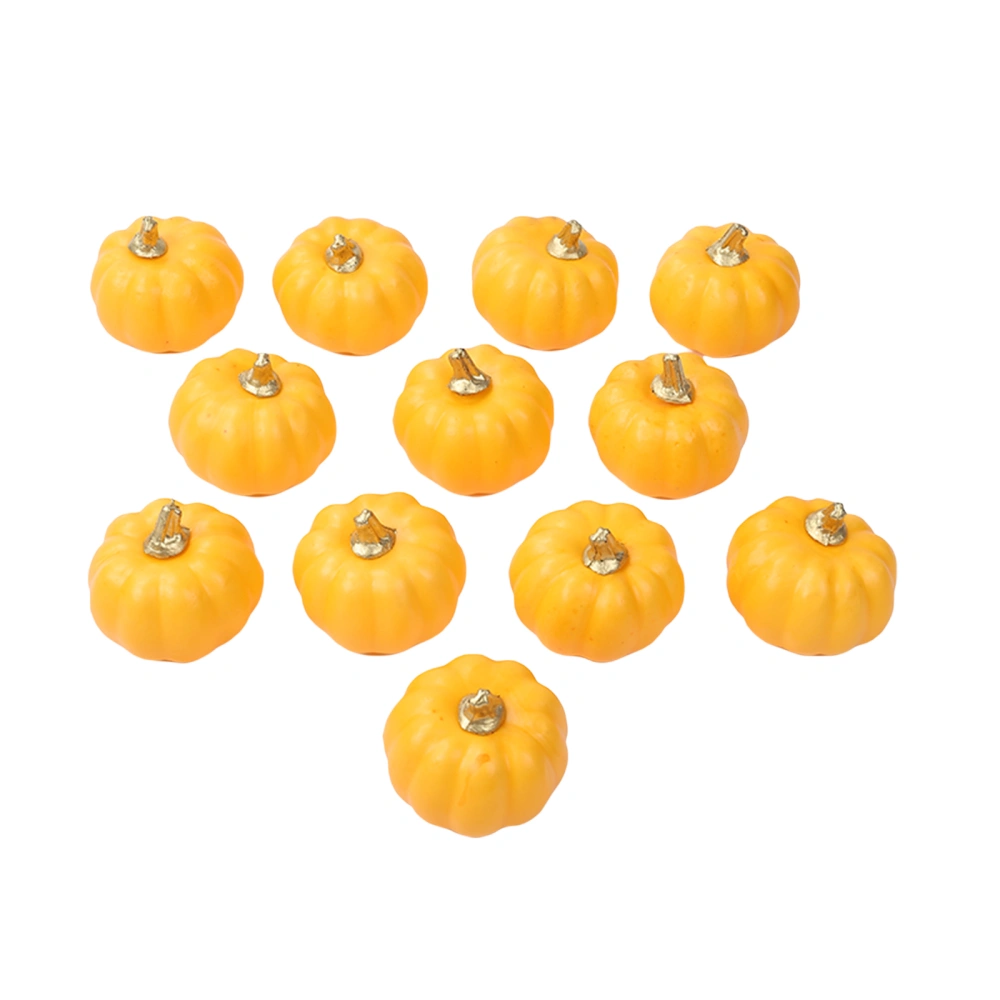 12Pcs Halloween Pumpkin Decorations, Pumpkin Shaped Decorative Props