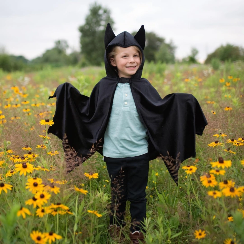 Kids Halloween Cape, Bat Cloak Hooded Cloak Cosplay Costume for Party