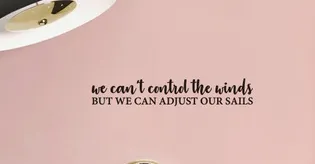 Inspirational Quote Wall Sticker, Letters Wall Decal for Decoration