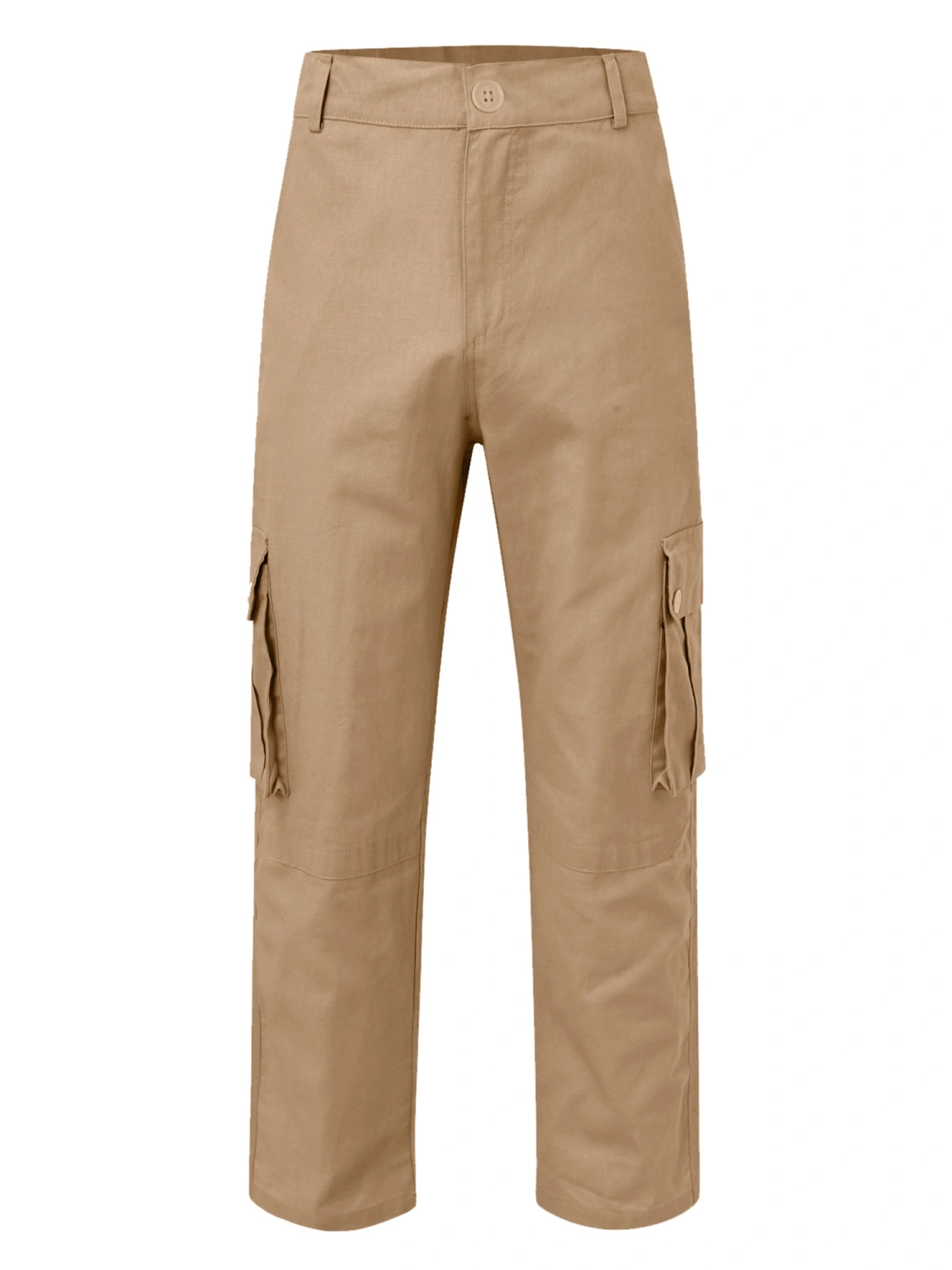 Men Elastic Cargo Pants Casual Jogger Sweatpants Trousers with Pockets