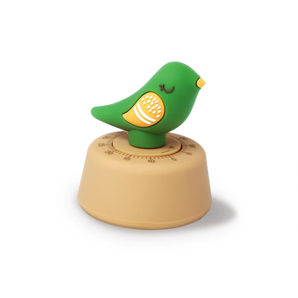 Mechanical Kitchen Timer, Wind-up Cute Bird Manual Countdown Timer 