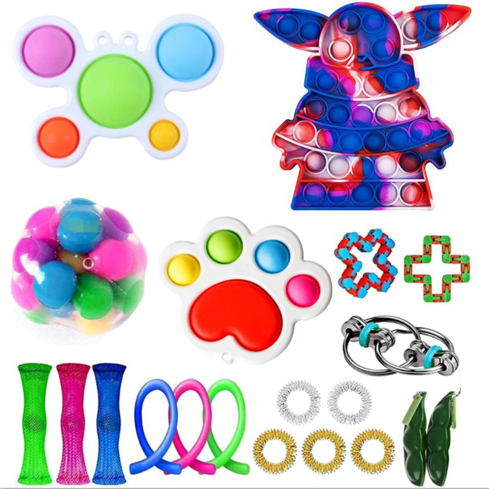 Press Type Decompression Toy Set, Stress Relief Toys Kit for Adult