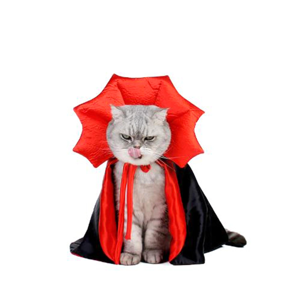 Halloween Cat Vampire Costume, Dog Vampire Cape Funny Pet Costume