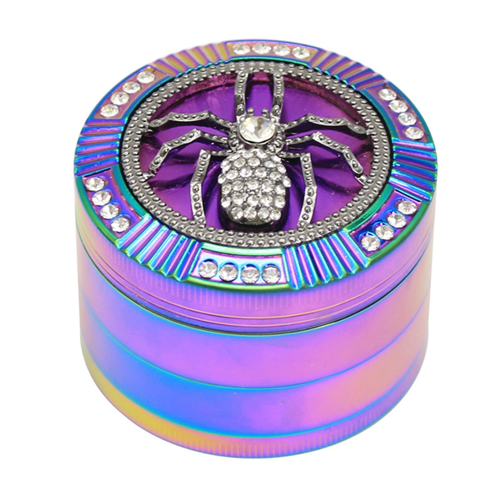 4 Layers Smoke Grinder, Round Diamond Spider/ Frog Manual Grinder