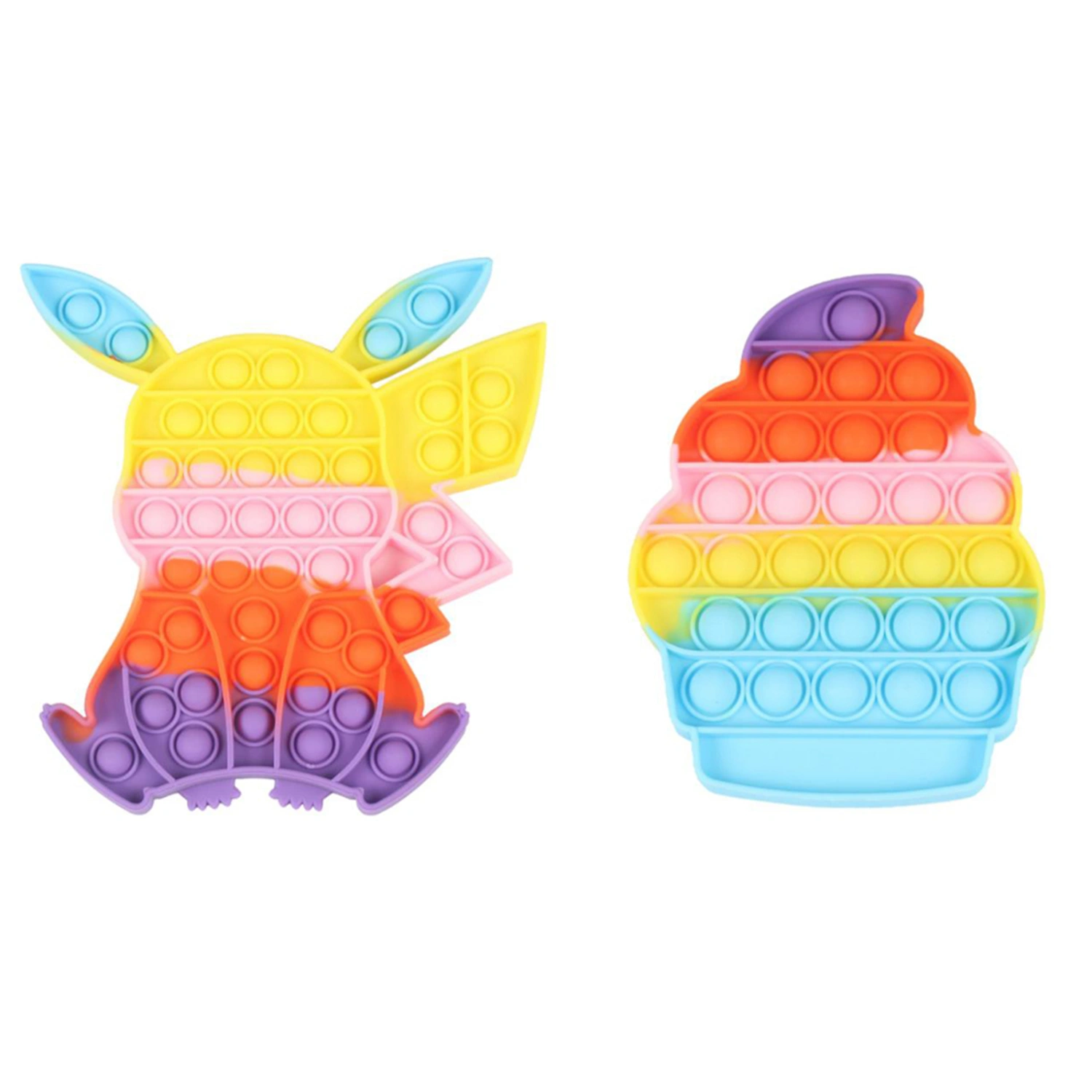 Popping Bubble Fidget Toy, Cartoon Stress Relief Toy Carnival Prizes