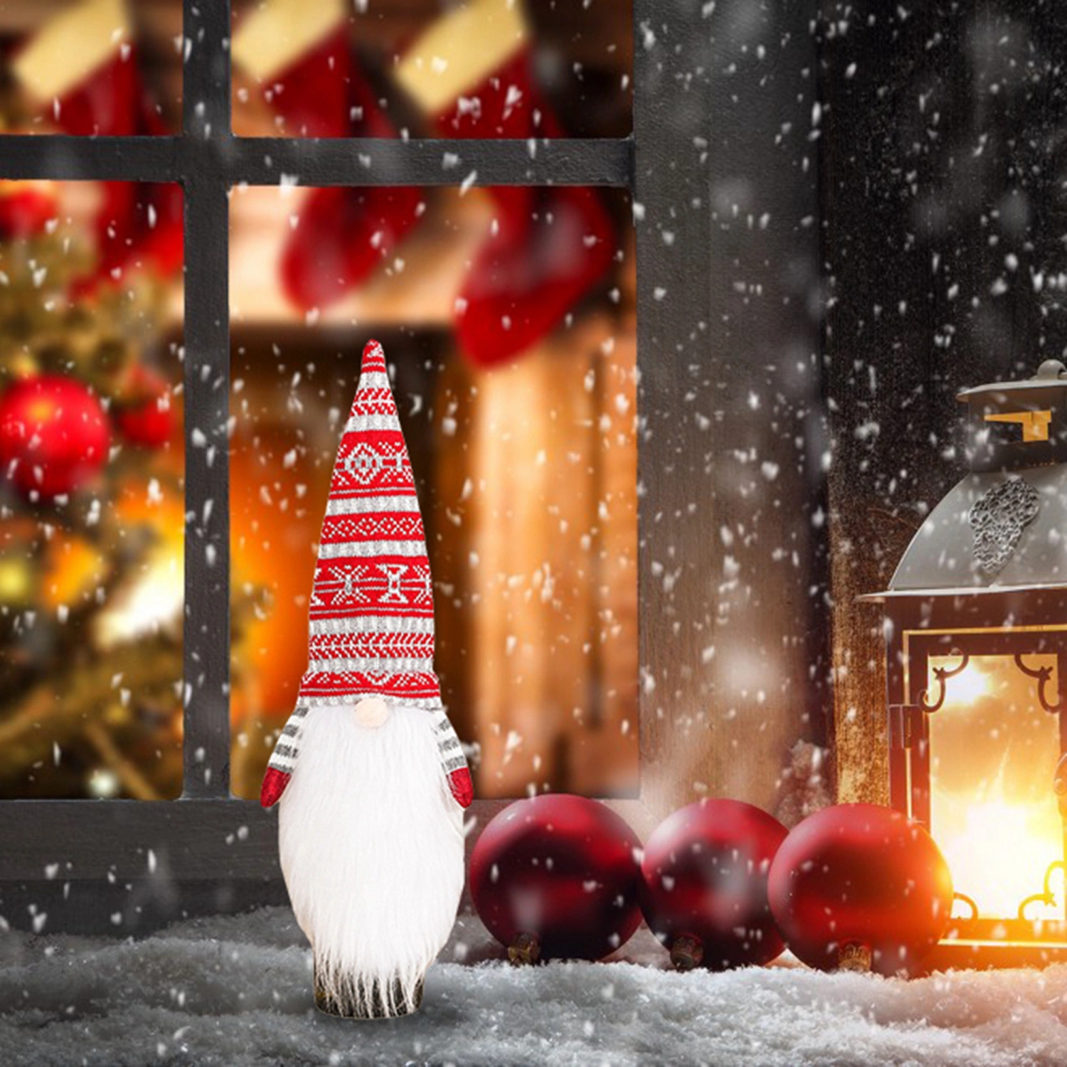 Christmas Gnome Wine Bottle Covers, Classic Tomte Wine Bottle Toppers