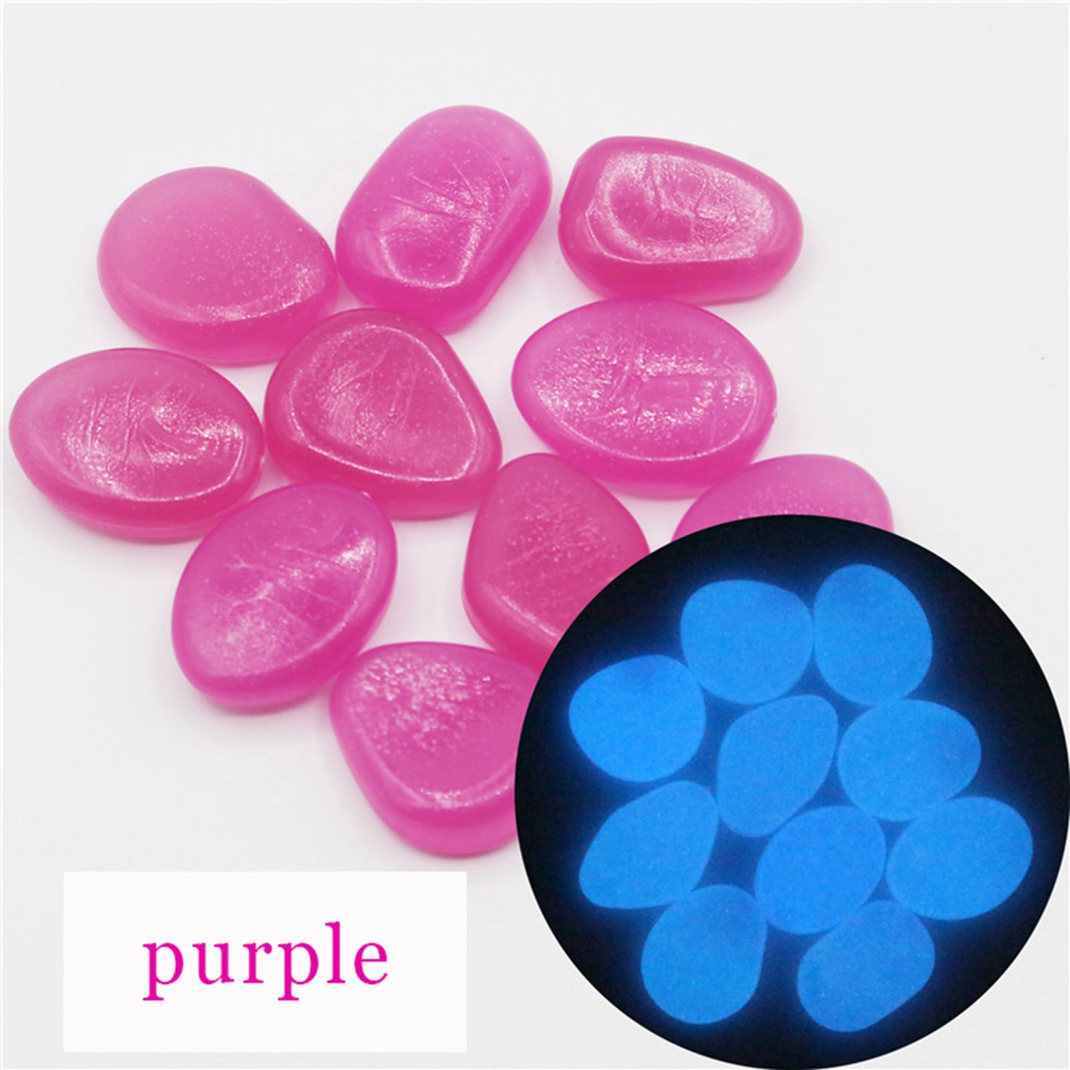 Garden Pebbles Glow Stones Glow in The Dark Pebbles Luminous Stones
