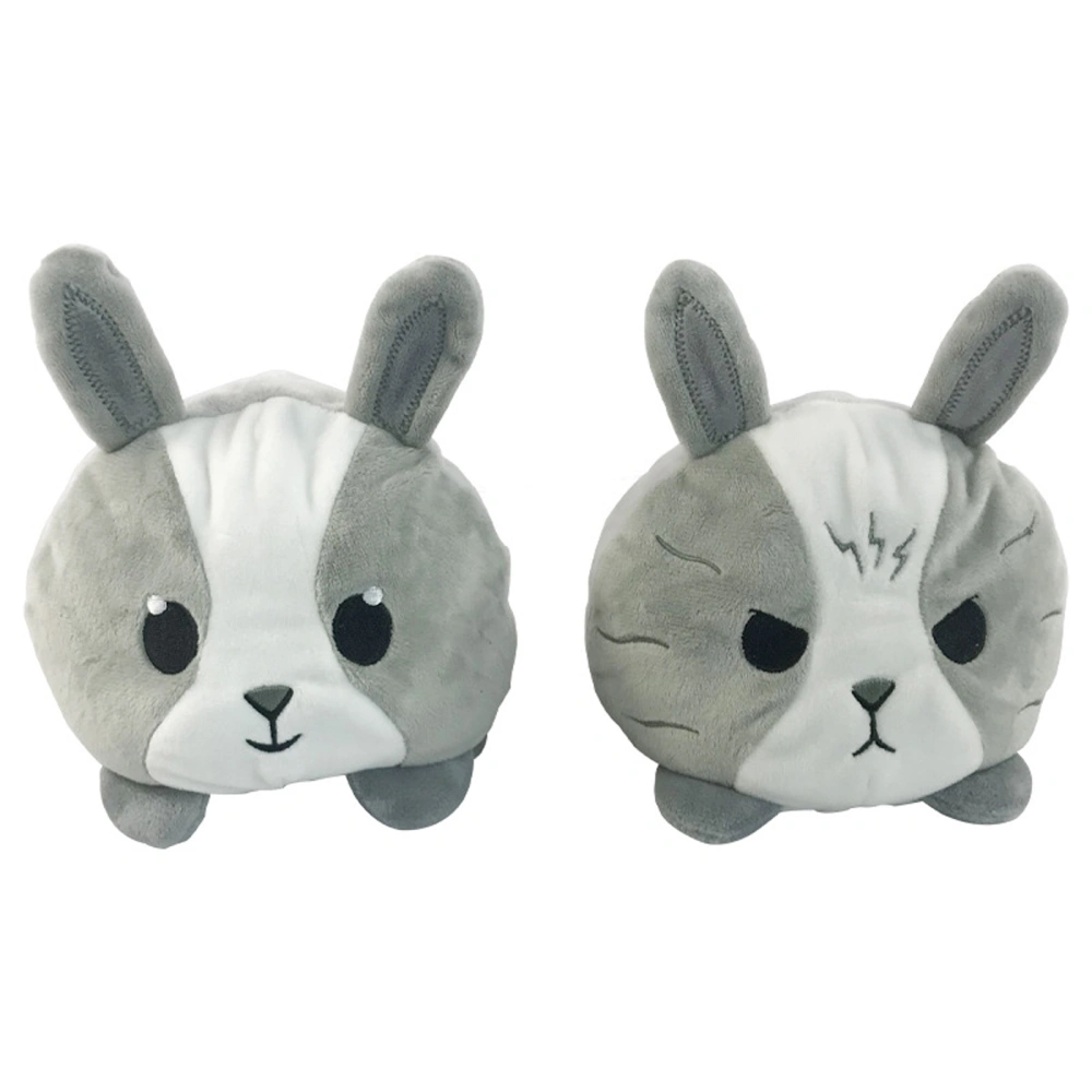 Reversible Plush Dolls Toys Stuffed Cute Cartoon Bunny Throw Pillows 