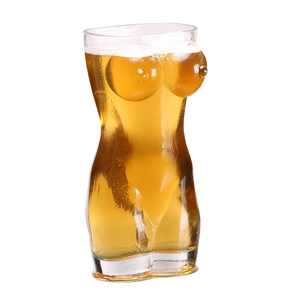 Water Cup, Transparent Human Body Shaped Beer Glass Mug Teacup