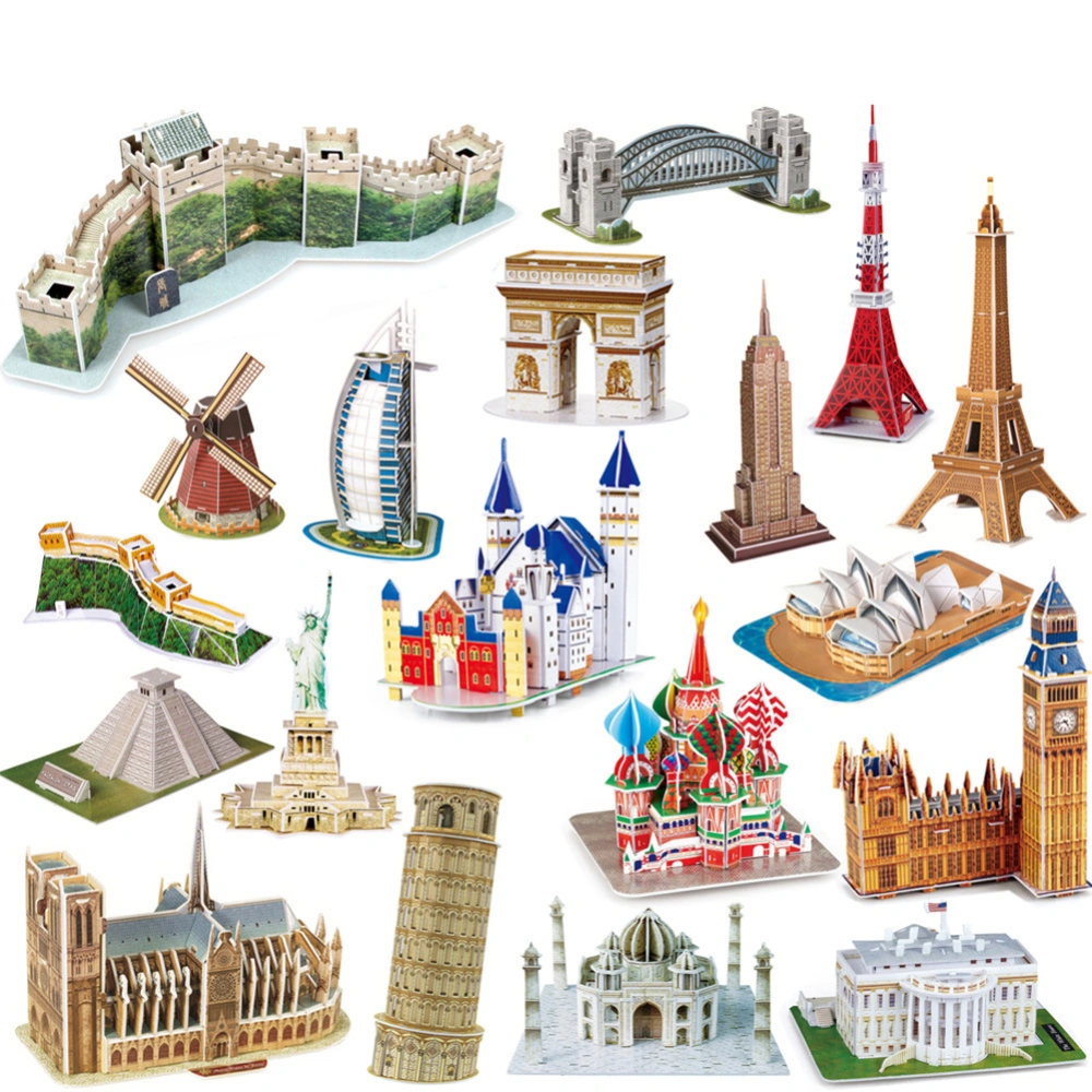 3D Paper Puzzle Early Educational Toys London Bridge World Building Jigsaw