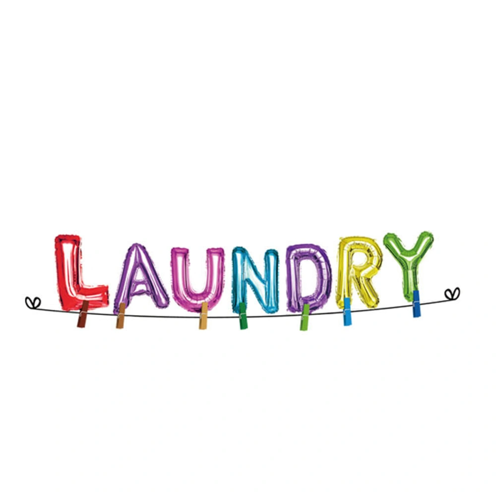 Decorative Colorful Wall Sticker, Laundry Notification Sticky Paper