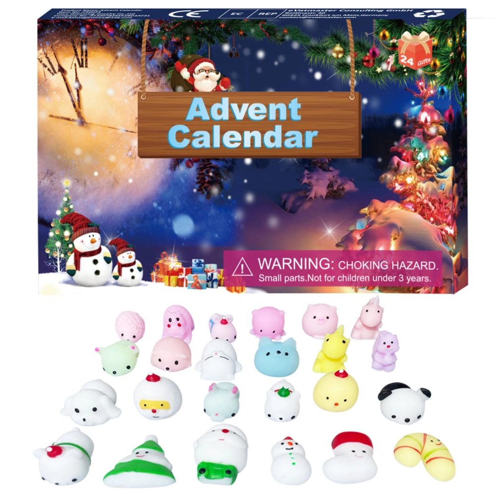 Christmas Countdown Calendar, Squeeze Animal Suit Gift Decoration