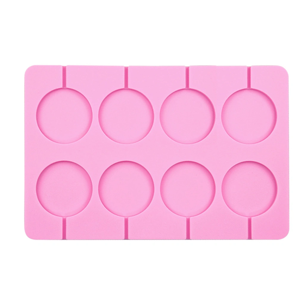 Food Grade Silicone Lollipops Mold, 8 Cavities DIY Dessert Maker