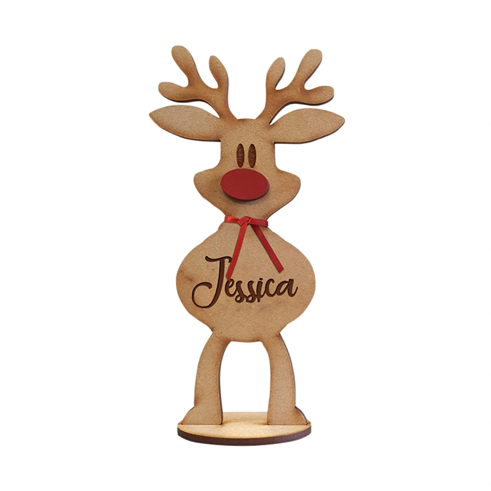 Christmas Wooden Reindeer Ornament Christmas Tree Ornaments Supplies