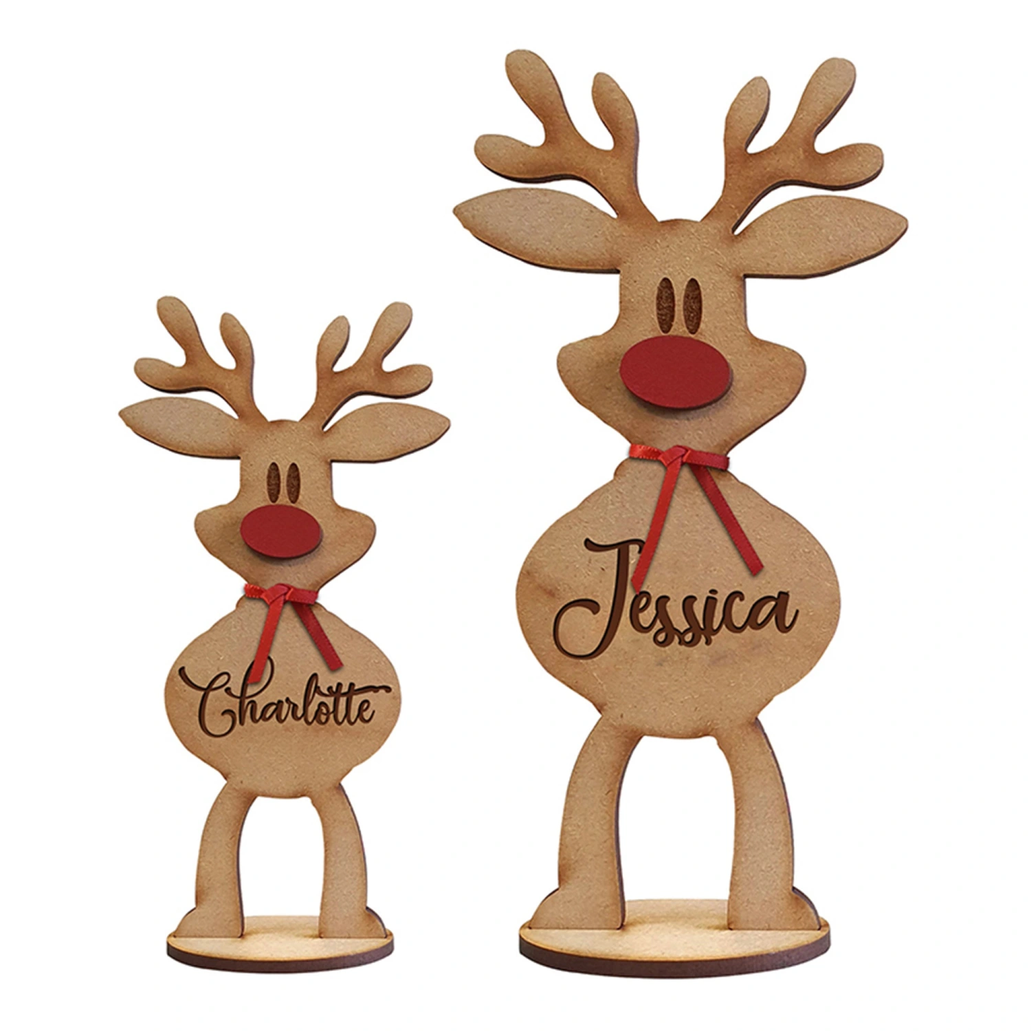 Christmas Wooden Reindeer Ornament Christmas Tree Ornaments Supplies