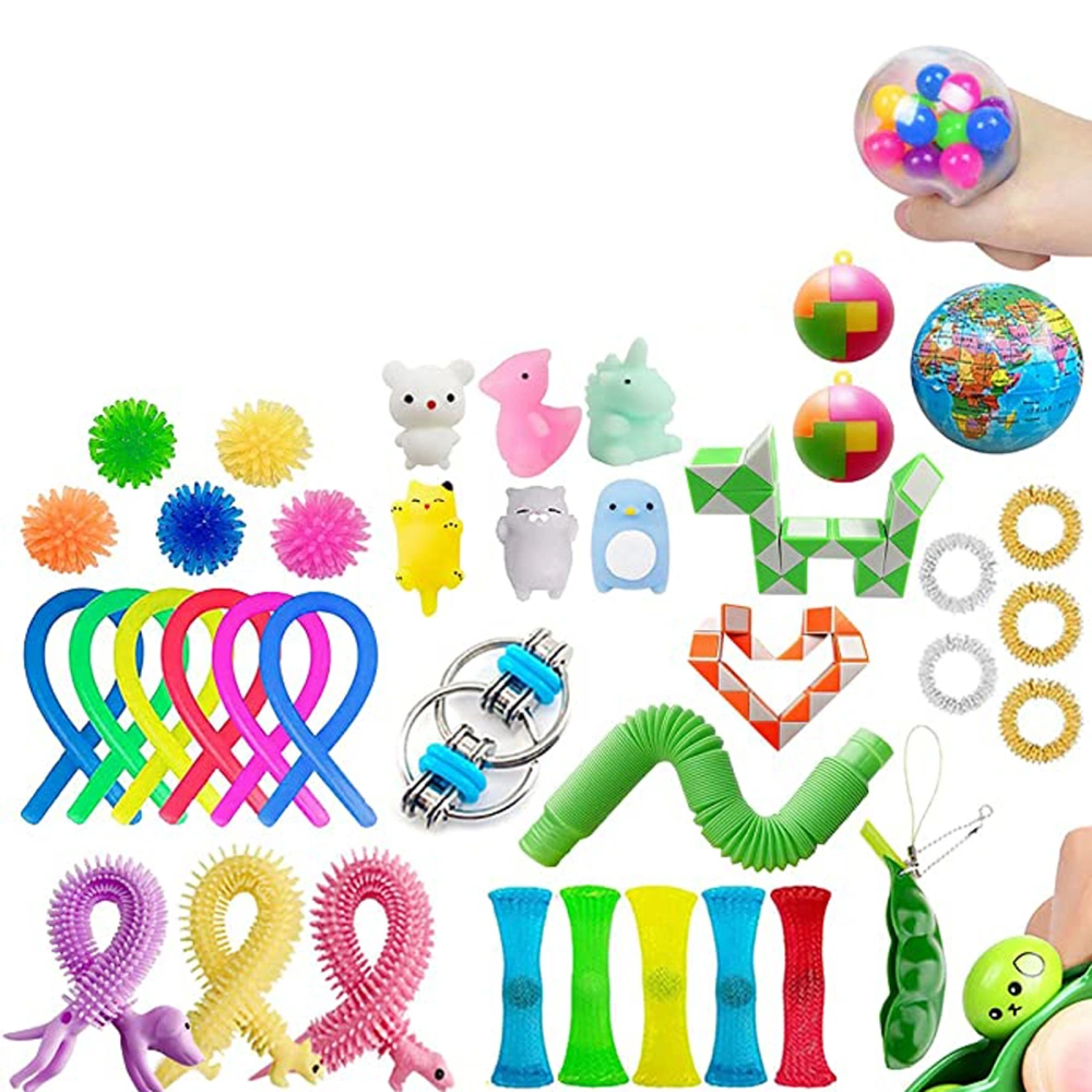 Sensory Fidget Toy Set, Stretchy Strings Sports Ball Anti-Anxiety Toys