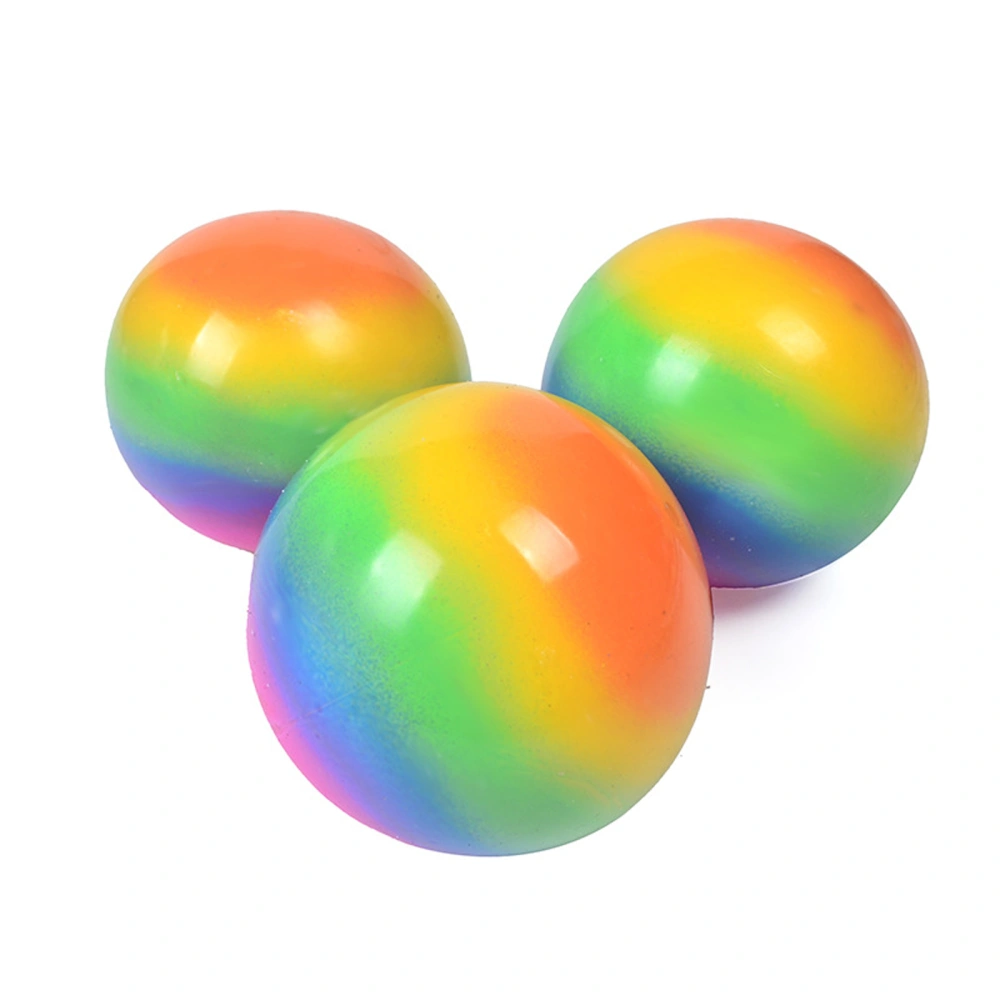 Rainbow Ball Decompression TPR Slow Rebound Vent Hand Exercise Toy