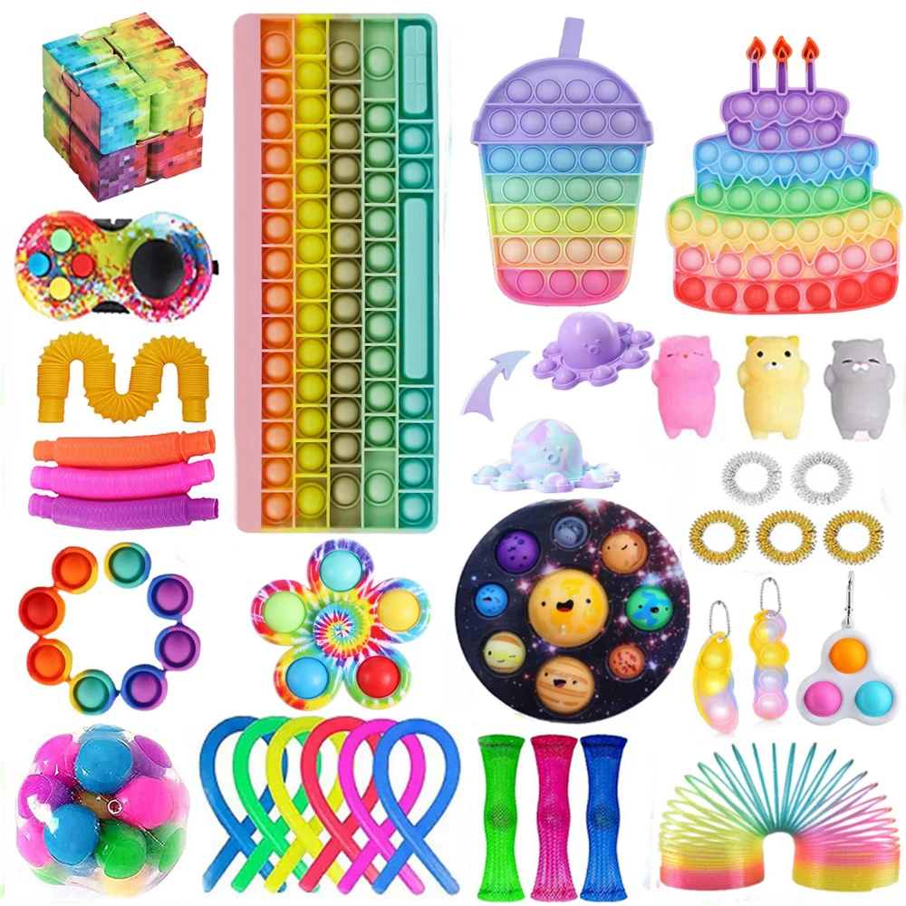 Sensory Fidget Toys Set, 35Pcs Relieving Stress and Autism Toys Kit