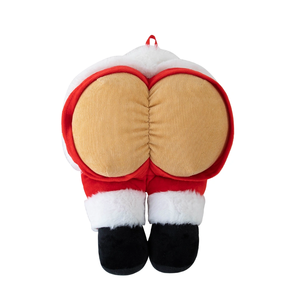 Christmas Ass Pillow Pendant, Santa Claus Stuffed PP Cotton